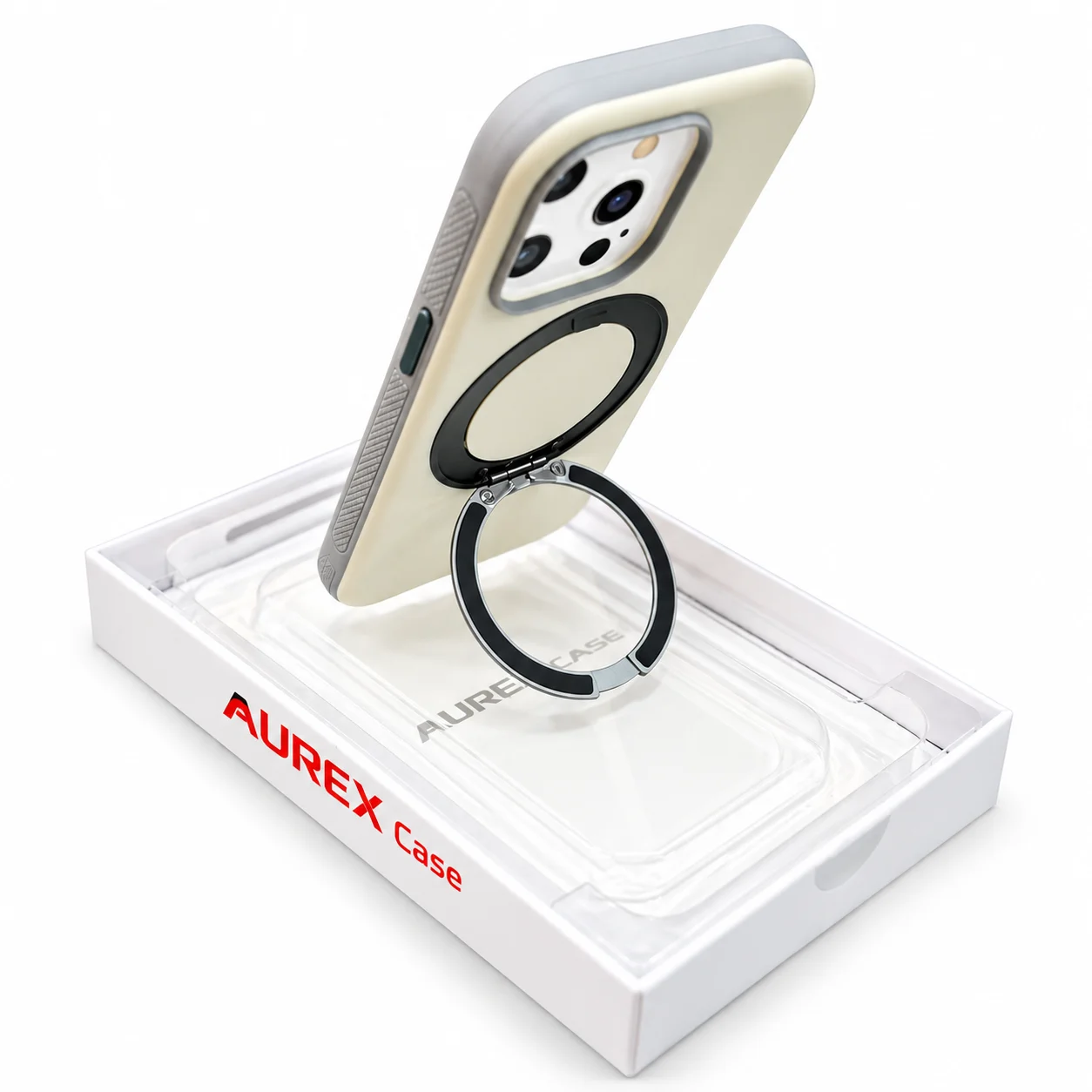 AUREX Solid Color 360° Stand Magsafe Case